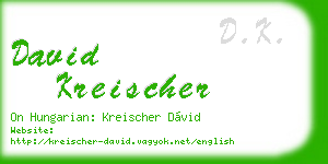 david kreischer business card